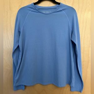 Outdoor Voices Long Sleeve Tee in Sky Blue